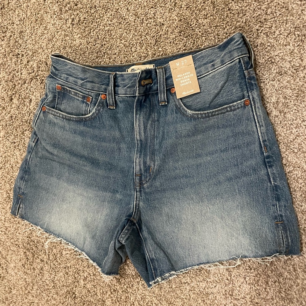Madewell Blue Jean Shorts High-Waisted Vintage-Inspired